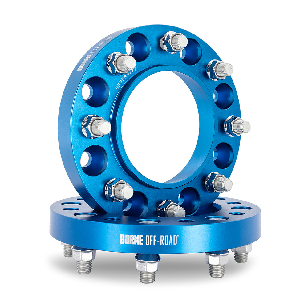 Mishimoto Wheel Spacers, 8X170, 125mm Center Bore, M14 X 1.5, 1.50-in Thick, Blue BNWS-002-381BL