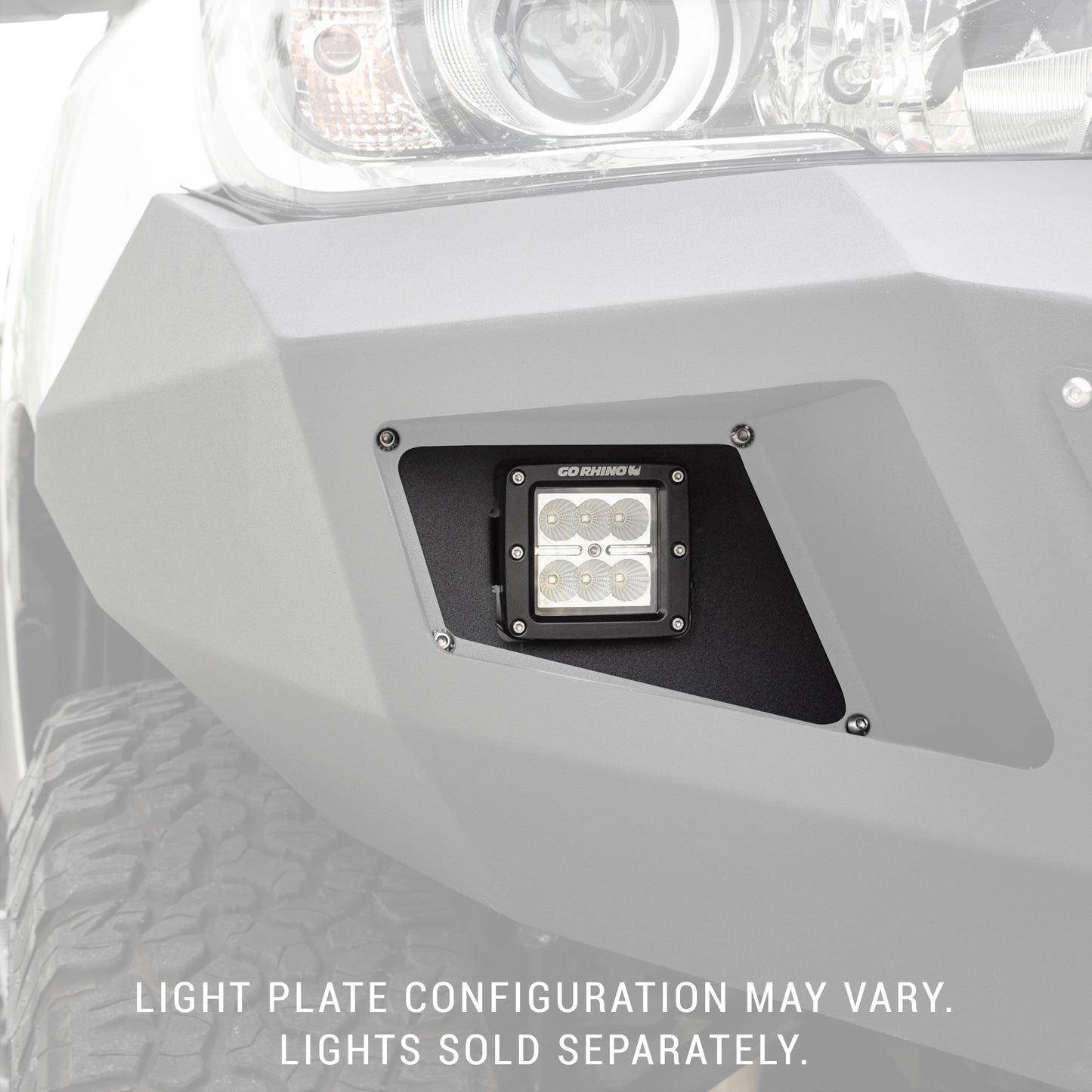 Go Rhino 243882T BR6 Light Plates Textured Black