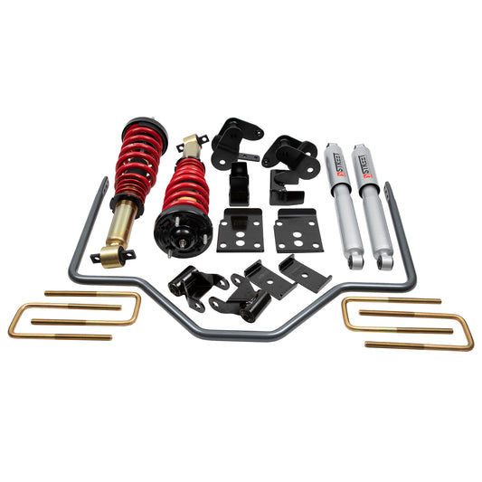 BELLTECH 1001HK PERF HANDLING KIT Complete Kit Inc. Height Adjustable Front Coilovers & Rear Sway Bar 2015-2018 F150 2WD/4WD (All Cabs)
