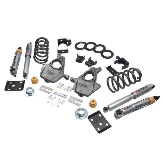 BELLTECH 1015SP LOWERING KITS Front And Rear Complete Kit W/ Street Performance Shocks 2016.5-2018 Chevrolet Silverado/Sierra ALL CAB 2W 3-4F/7R