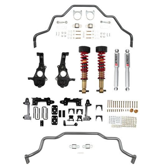 BELLTECH 1041HK PERF HANDLING KIT Complete Kit Inc. Height Adjustable Front Coilovers & Rear Sway Bar 2019-2021 GM Silverado/Sierra 1500 4WD (All Cabs) Short Bed 2-4in. F / 6in. R