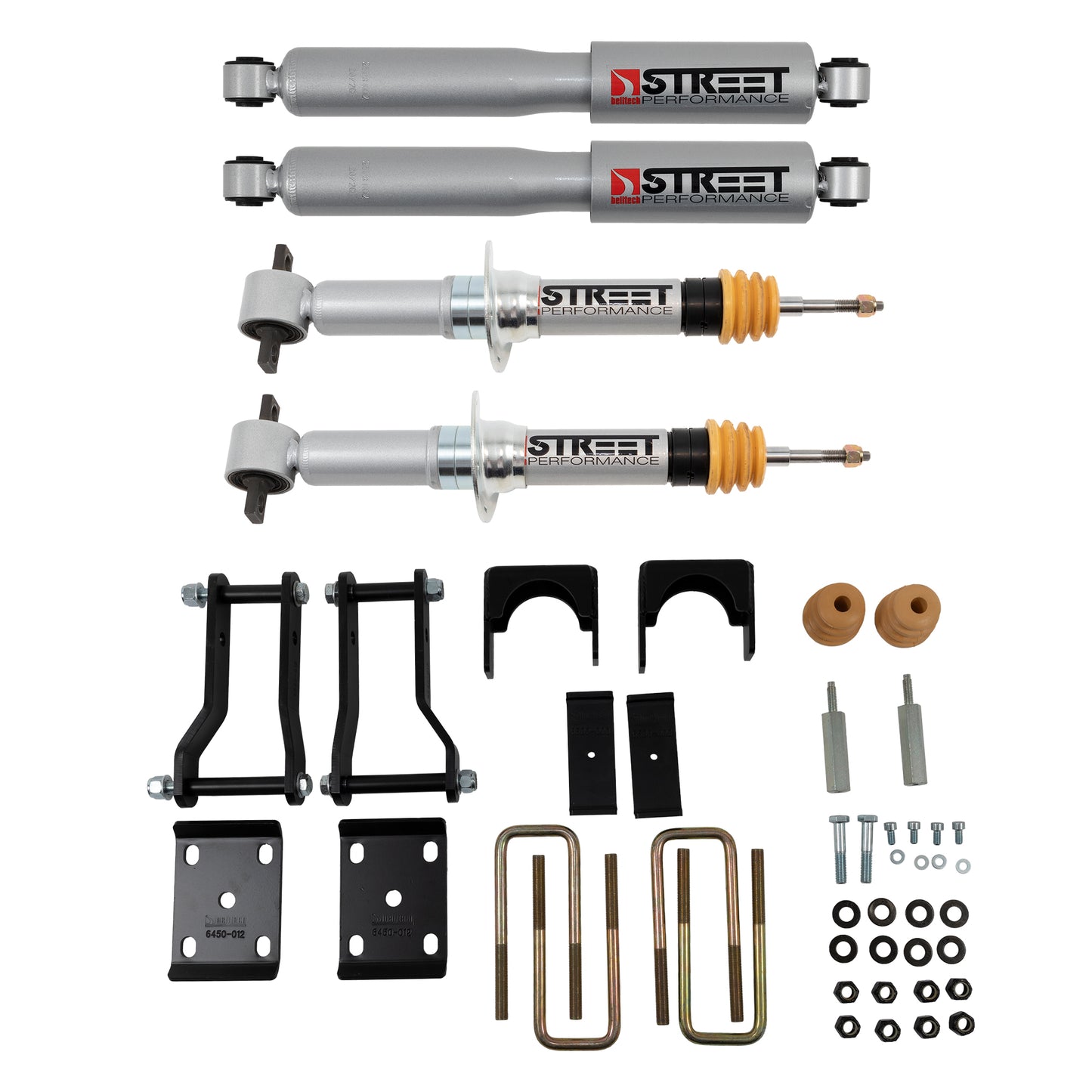 BELLTECH 1043SP LOWERING KIT Front And Rear Complete Kit W/ Street Performance Shocks 19-21 Ford Ranger 4wd (All Cabs) 3in. F / 6in. R Drop