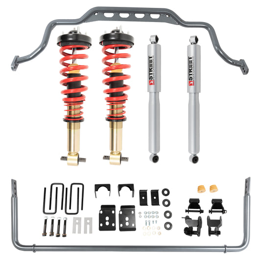 BELLTECH 1050HK PERF HANDLING KIT Complete Kit Inc. Height Adjustable Front Coilovers & Anti-Swaybar Set 2021+ Ford F-150 2WD -1in. to -3.5in.F / -4.5in.R