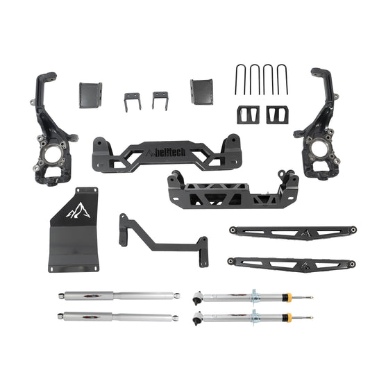 BELLTECH 152510TP LIFT KIT 6-7in. Lift Kit Inc. Front and Rear Trail Performance Struts/Shocks 2021 Ford F-150 (All Cabs) 4WD 6-7in. Lift