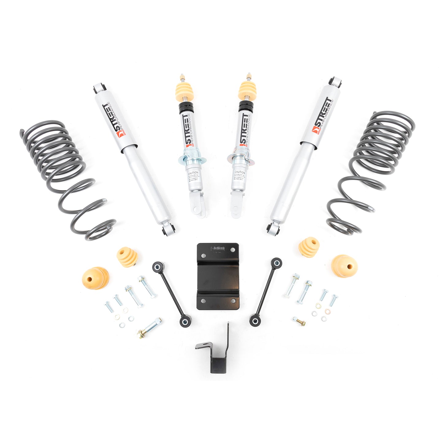 BELLTECH 965SP LOWERING KITS Front And Rear Complete Kit W/ Street Performance Shocks 2009-2018 Dodge Ram 1500 (Quad/Crew Cab) 2 in. F/4 in. R drop W/ Street Performance Shocks