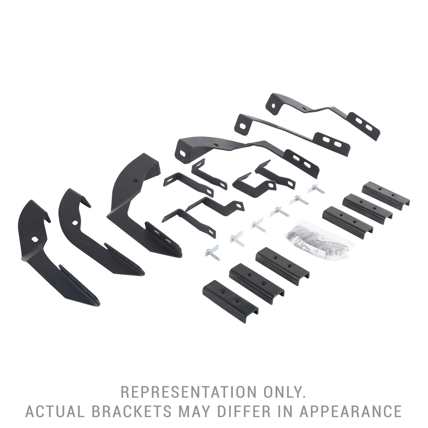 Go Rhino 6940515 RB10/RB20 Running Boards MOUNTING BRACKETS ONLY Textured Black