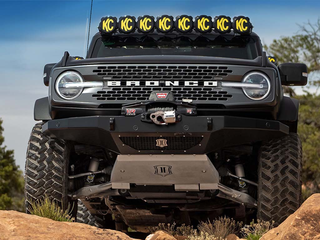 ICON Vehicle Dynamics 21-22 Bronco HOSS 1.0 Pkg 1.375-3" Lift Stage 2 Suspension System Billet K40002