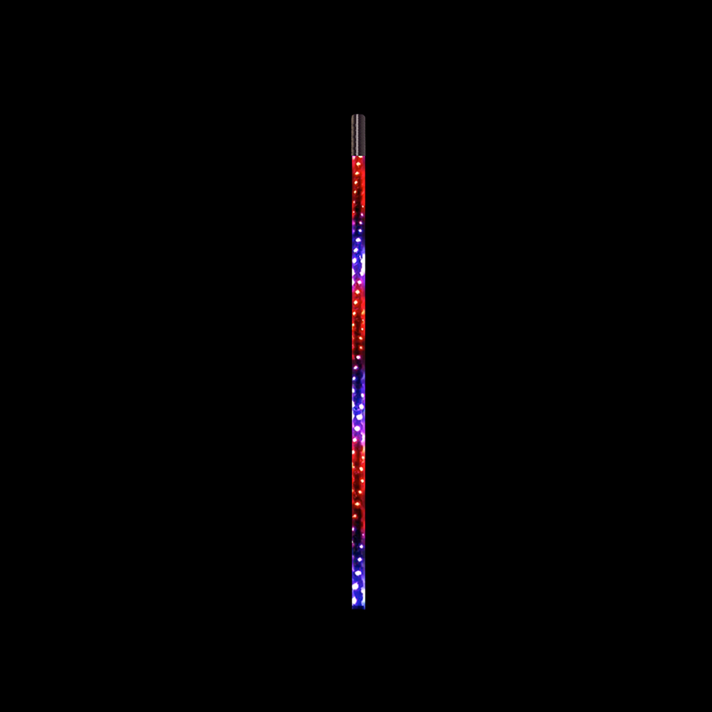 Quake LED - QW833 - 3 Foot RGB Accent CB Antenna Whip Light Single Quad-Lock/Interlock