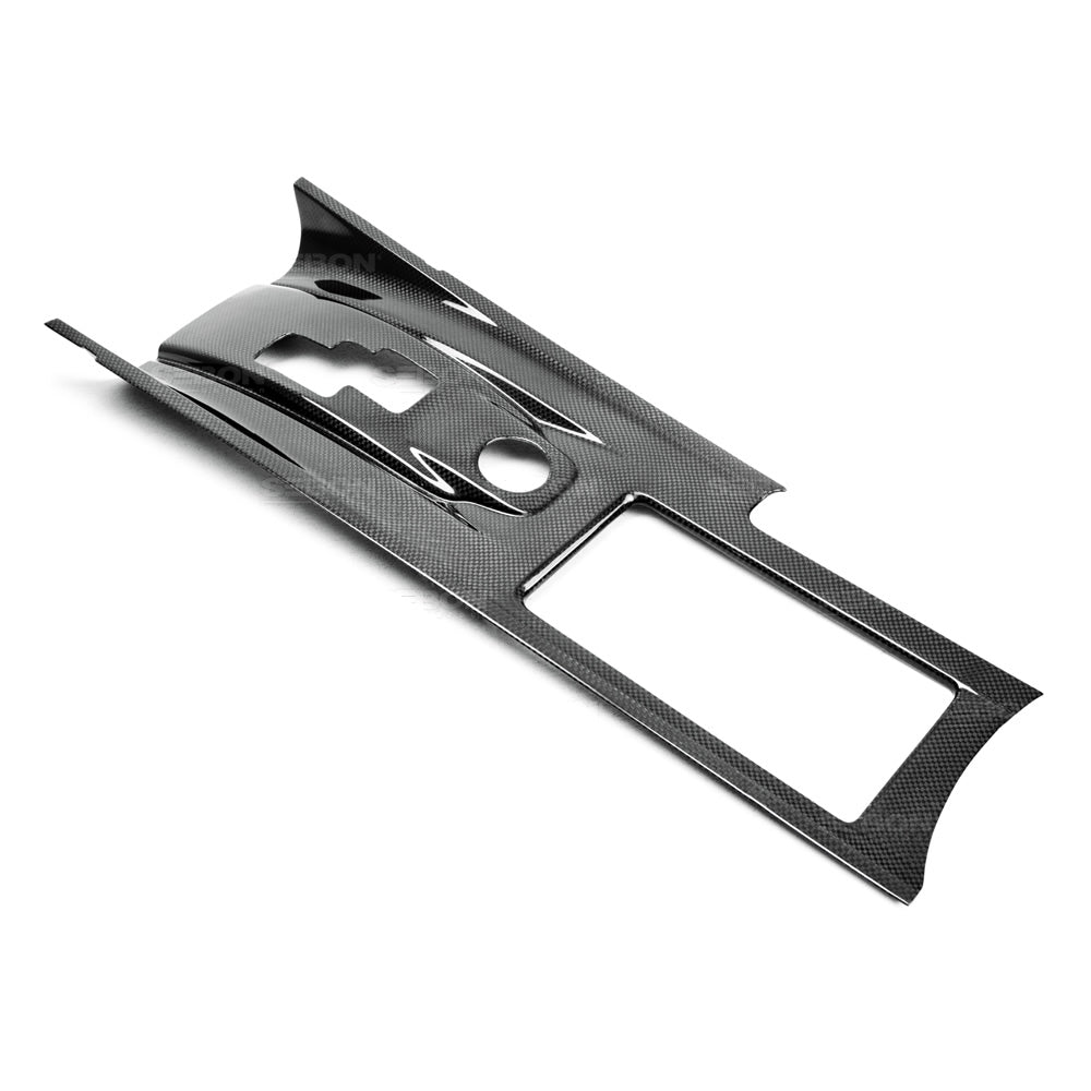 Seibon Carbon CFI0910NSGTR-F Carbon fiber center shifter bezel for 2009-2014 Nissan GTR