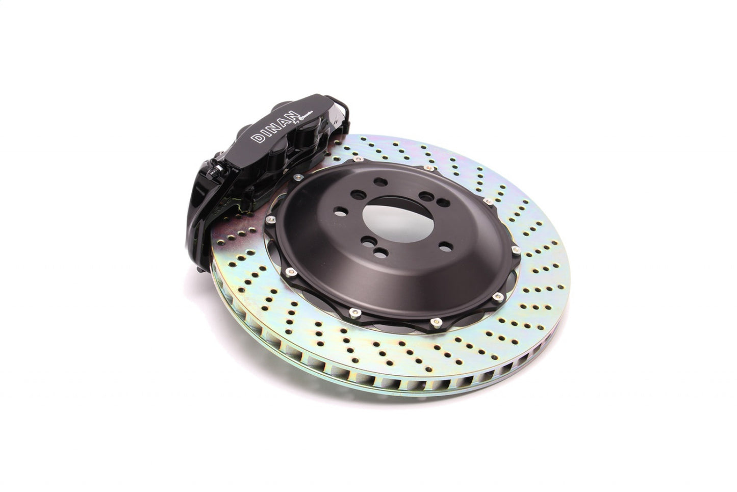 Dinan for Brembo Rear Brake Set - 2006-2013 BMW 3-Series Black Calipers Drilled D290-0909-BD