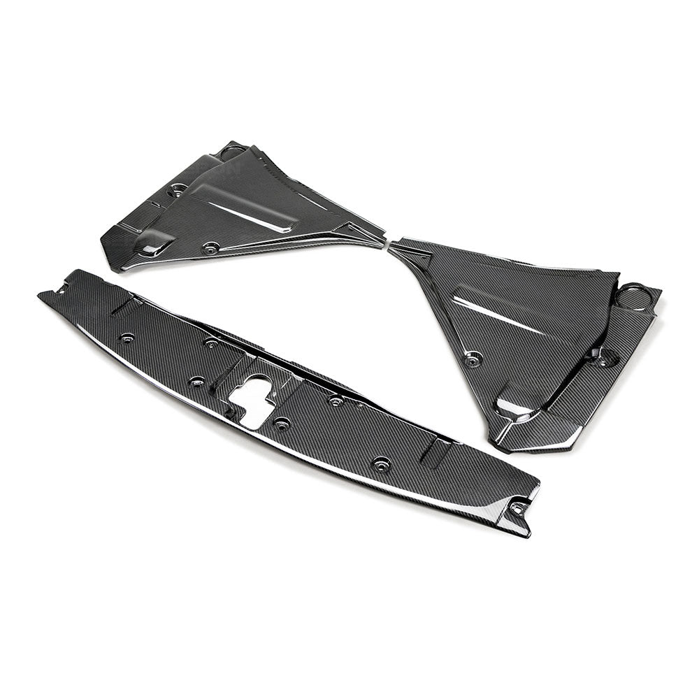 Seibon Carbon CP0910NSGTR Carbon fiber cooling panel set for 2009-2011 Nissan GTR (3-piece)