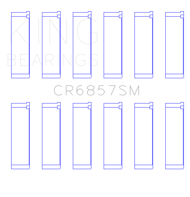 King Engine Bearings CR6857SM0.5