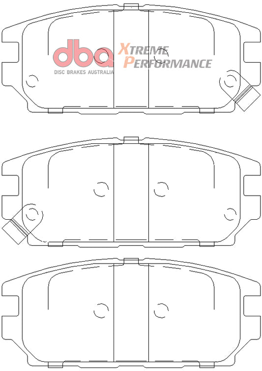 Disc Brakes Australia Xtreme Performance Brake Pad Set DB1238XP