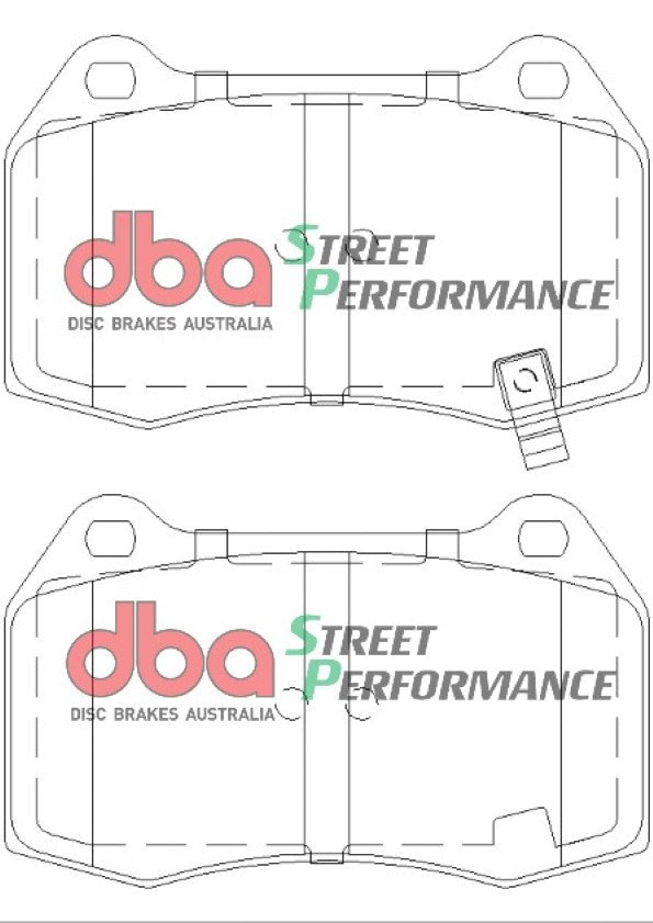 Disc Brakes Australia Street Performance Brake Pad Set DB1520SP
