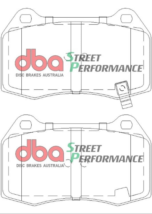 Disc Brakes Australia Street Performance Brake Pad Set DB1520SP
