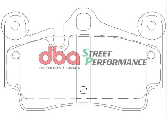 Disc Brakes Australia Street Performance Brake Pad Set DB1677SP