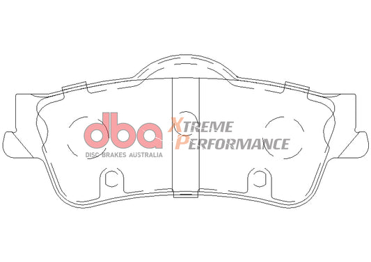 Disc Brakes Australia Xtreme Performance Brake Pad Set DB1766XP