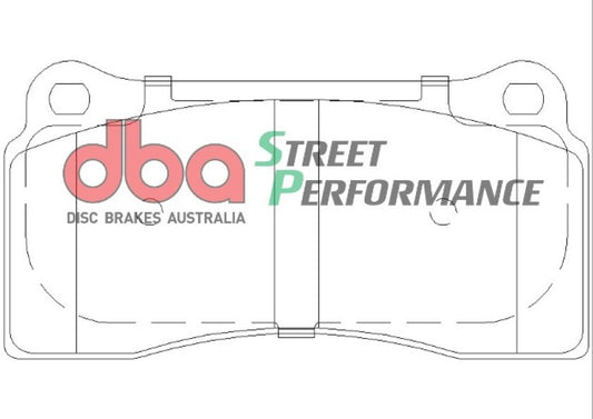 Disc Brakes Australia Street Performance Brake Pad Set DB1935SP