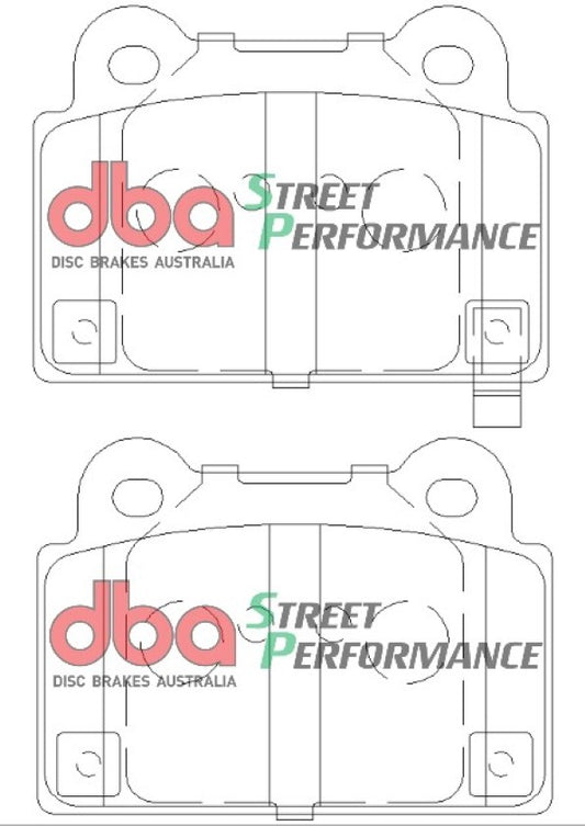 Disc Brakes Australia Street Performance Brake Pad Set DB2215SP