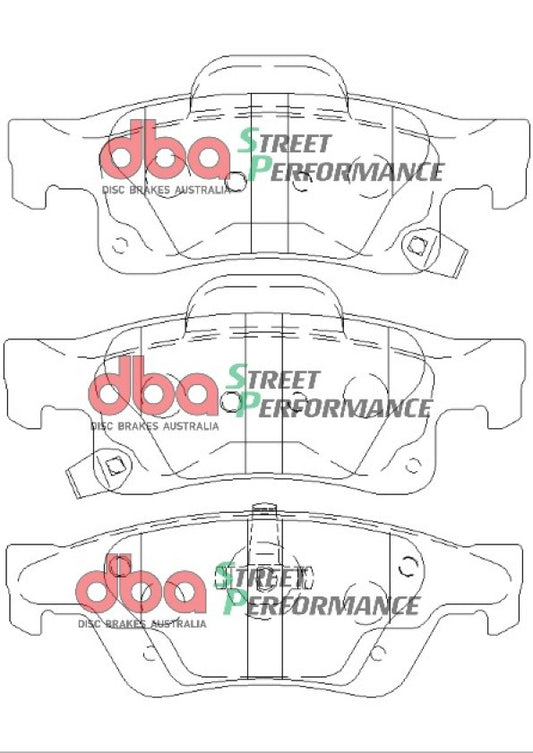 Disc Brakes Australia Street Performance Brake Pad Set DB2217SP