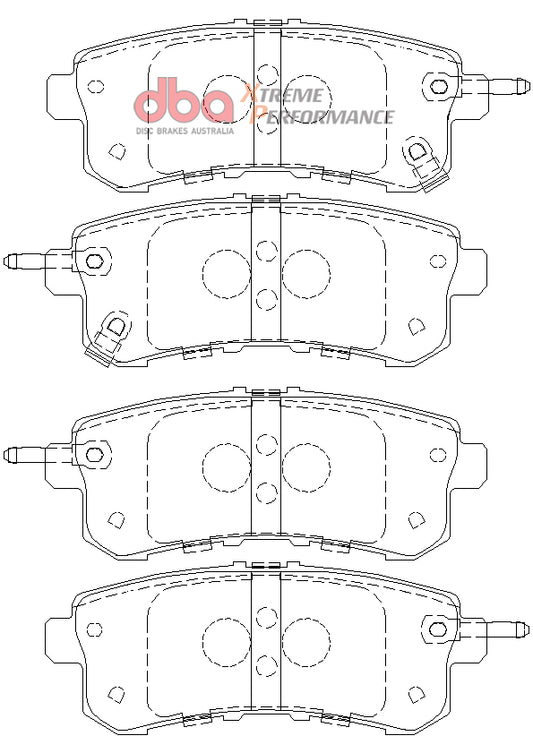 Disc Brakes Australia Xtreme Performance Brake Pad Set DB2244XP