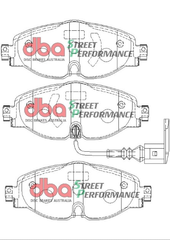 Disc Brakes Australia Street Performance Brake Pad Set DB2383SP