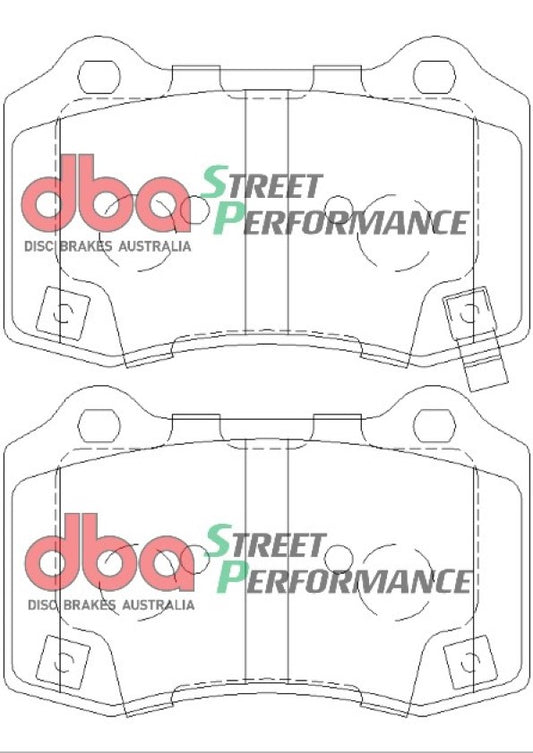 Disc Brakes Australia Street Performance Brake Pad Set DB8805SP