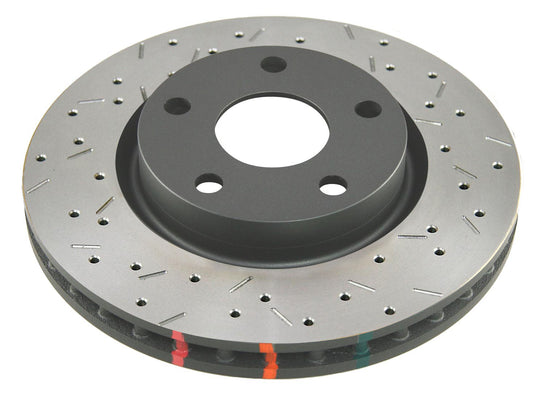 Disc Brakes Australia 4000 Series Drilled/Slotted Rotor DBA42124BLKXS
