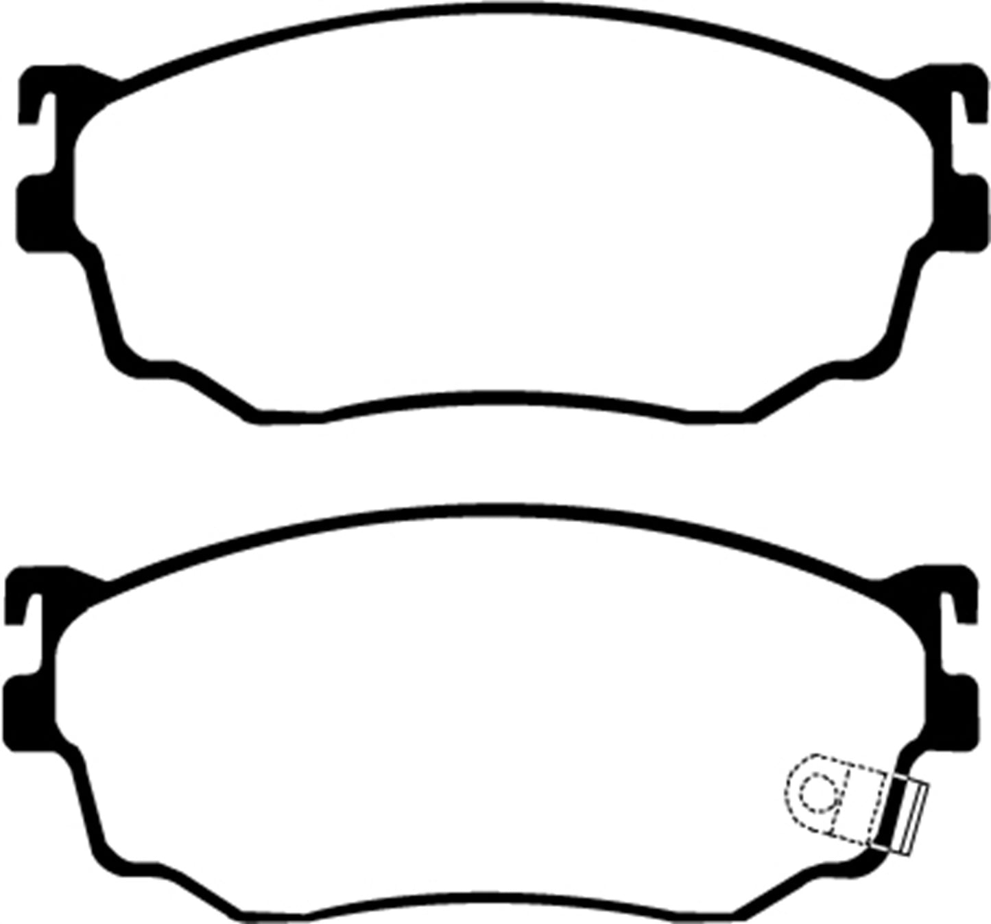EBC DP21411 Greenstuff 2000 Series Sport Brake Pads