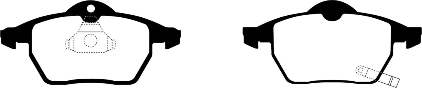 EBC DP21443 Greenstuff 2000 Series Sport Brake Pads