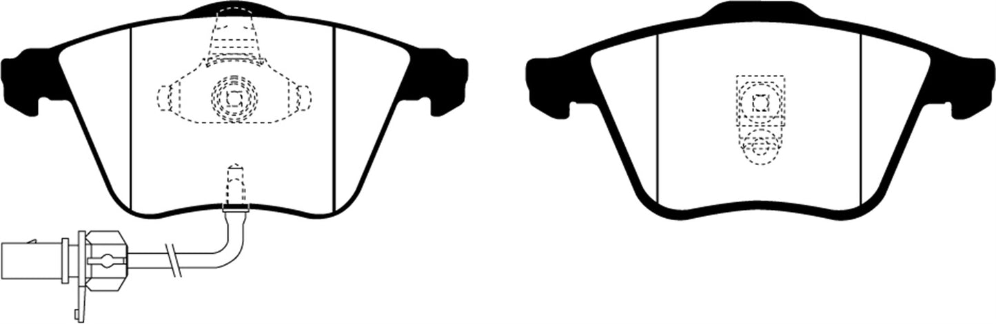 EBC DP21510 Greenstuff 2000 Series Sport Brake Pads