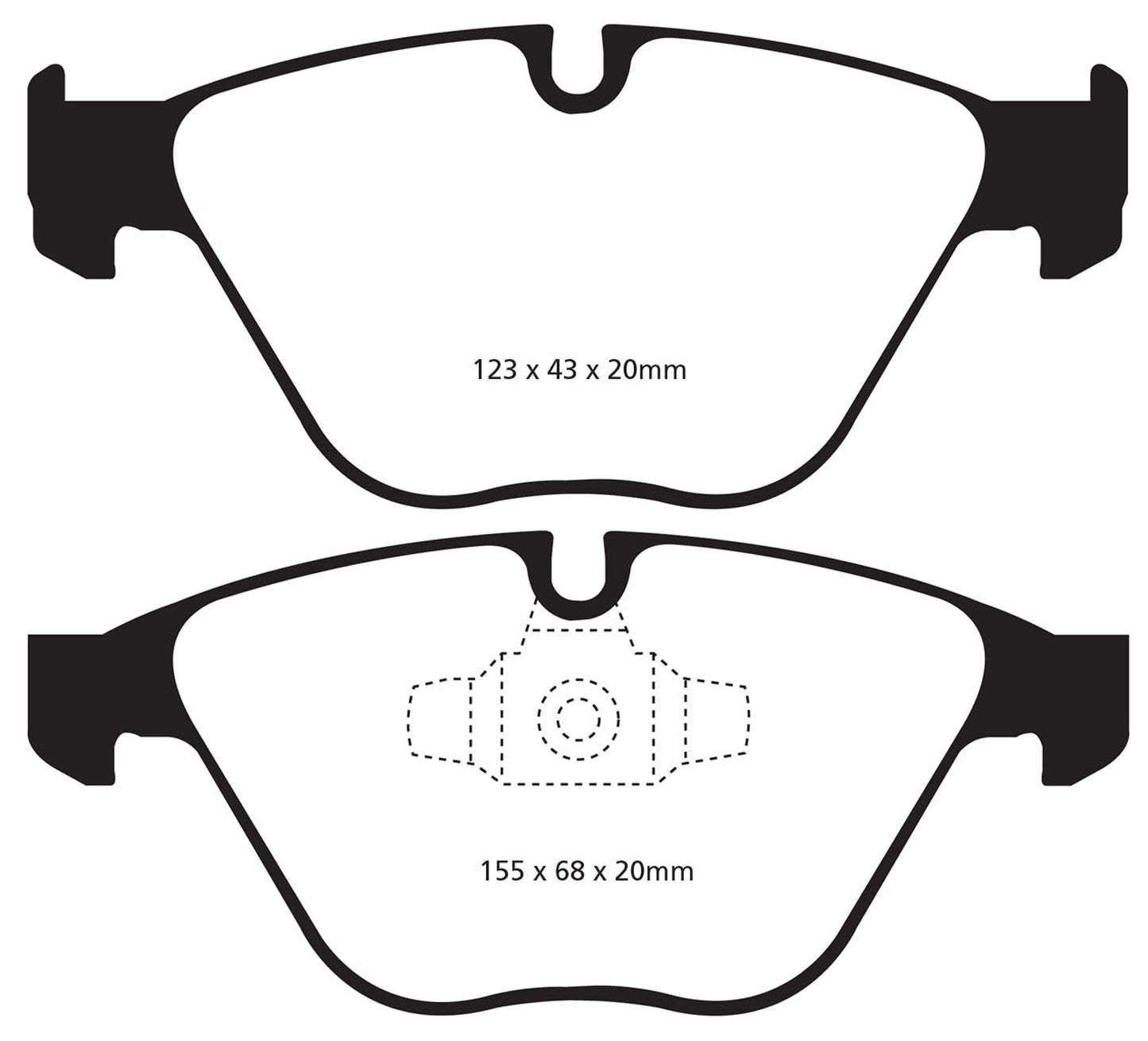 EBC DP21512 Greenstuff 2000 Series Sport Brake Pads