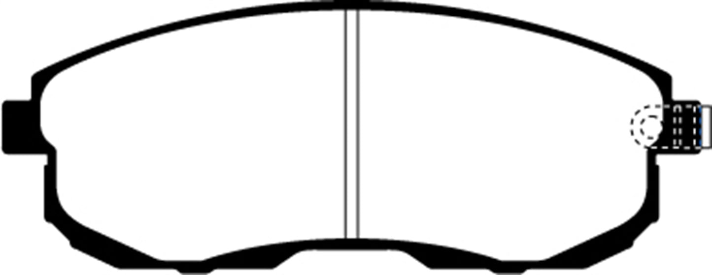 EBC DP21636 Greenstuff 2000 Series Sport Brake Pads