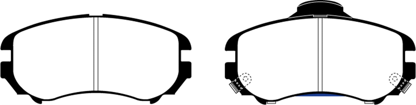 EBC DP21643 Greenstuff 2000 Series Sport Brake Pads