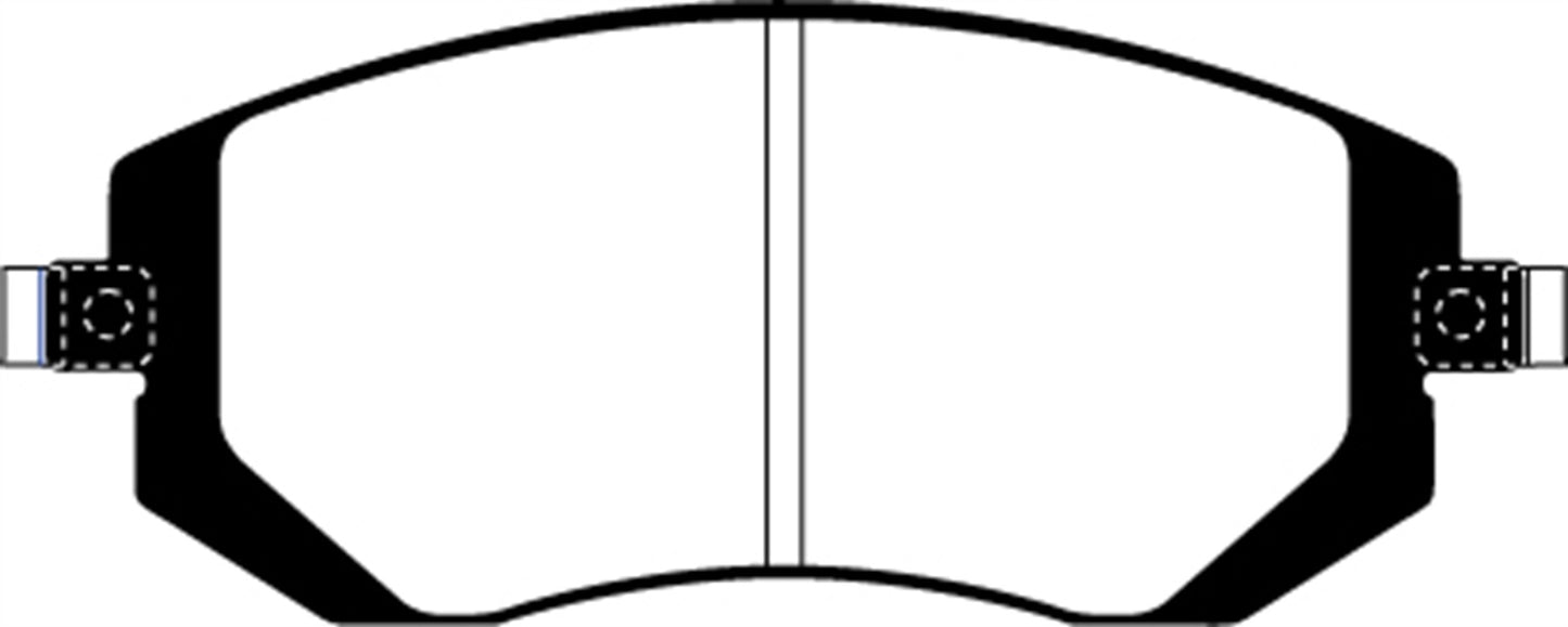 EBC DP21661 Greenstuff 2000 Series Sport Brake Pads