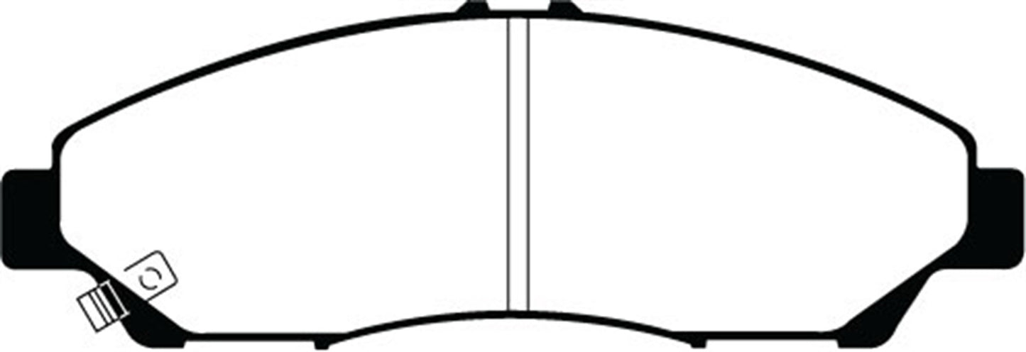 EBC DP21801 Greenstuff 2000 Series Sport Brake Pads