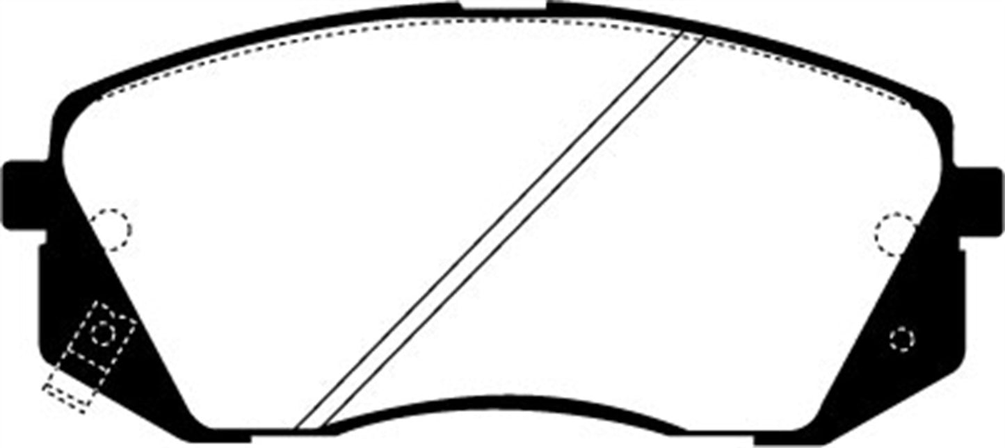 EBC DP21809 Greenstuff 2000 Series Sport Brake Pads