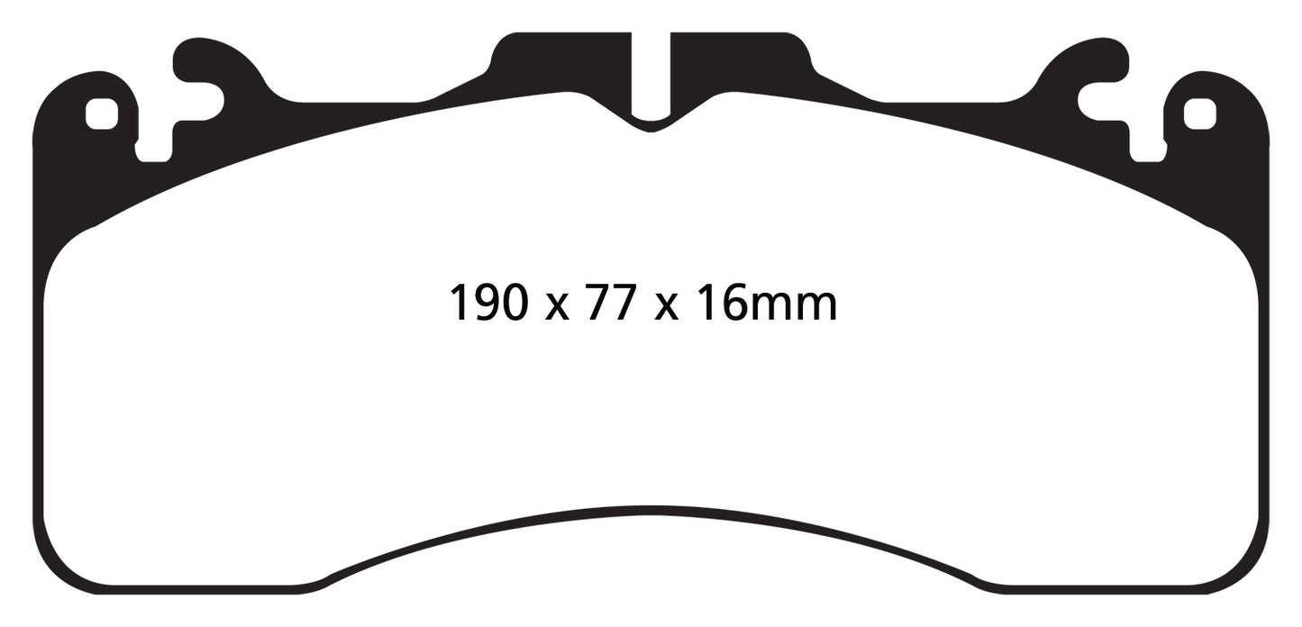EBC DP21867 Greenstuff 2000 Series Sport Brake Pads