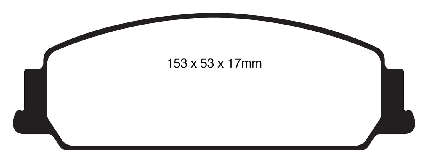 EBC DP31833C Redstuff Ceramic Low Dust Brake Pads