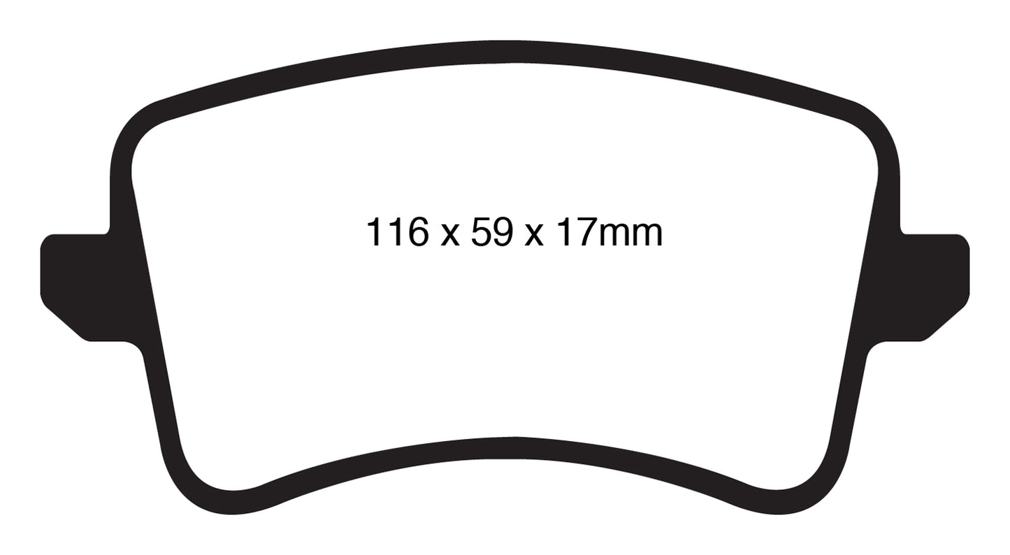 EBC DP31988C Redstuff Ceramic Low Dust Brake Pads