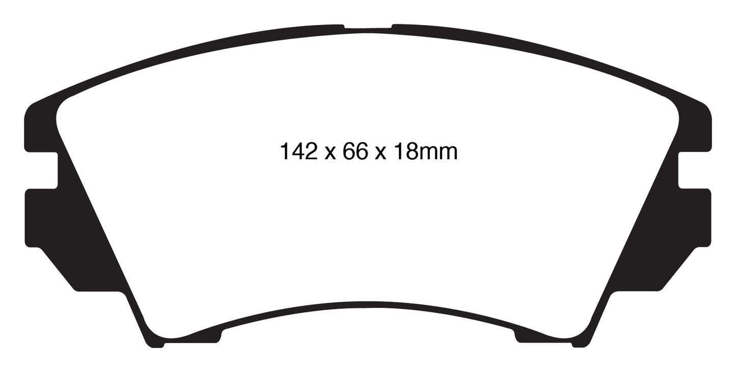 EBC DP32014C Redstuff Ceramic Low Dust Brake Pads