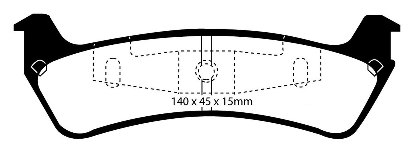 EBC DP41201R Yellowstuff Street And Track Brake Pads