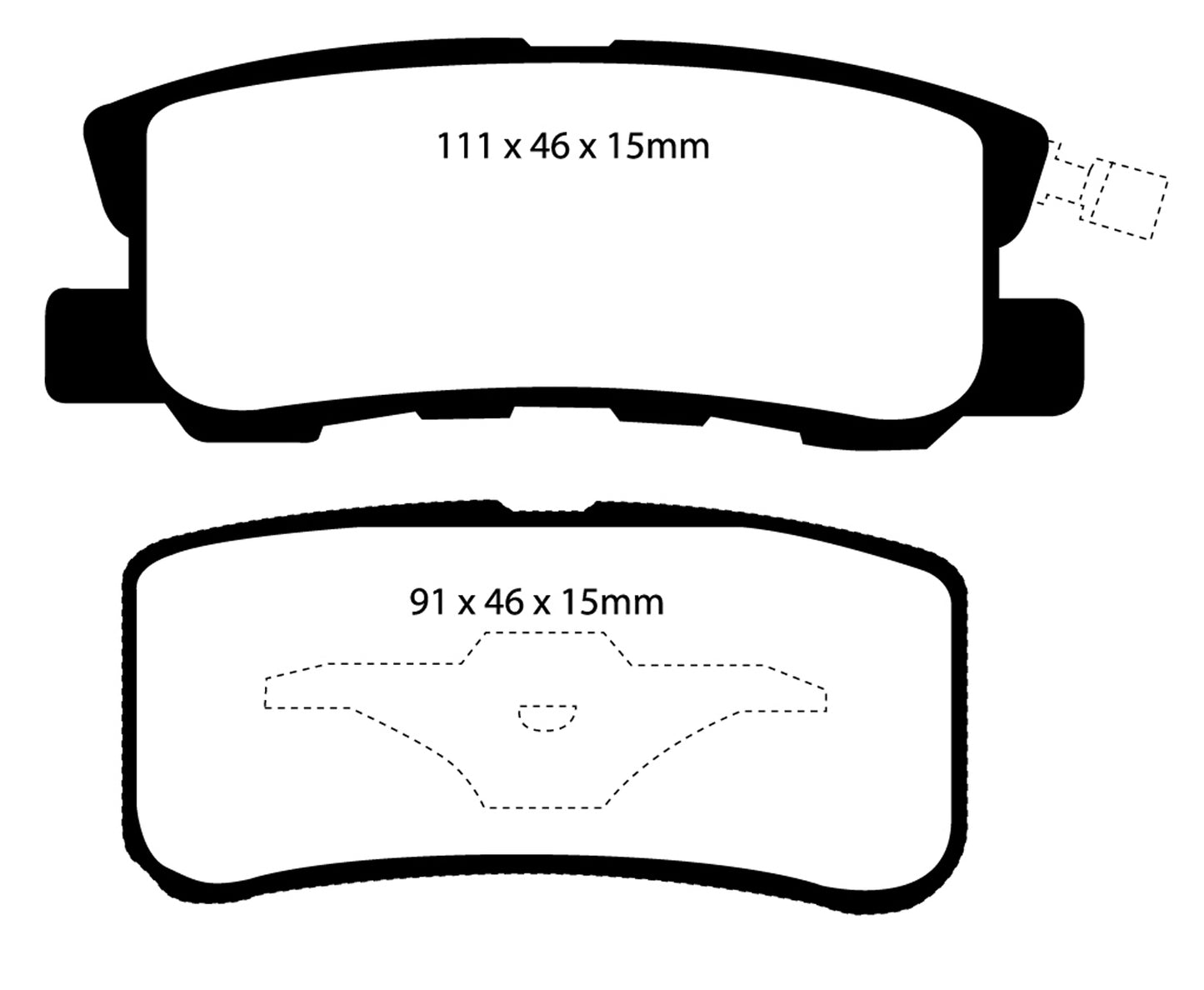 EBC DP41407R Yellowstuff Street And Track Brake Pads