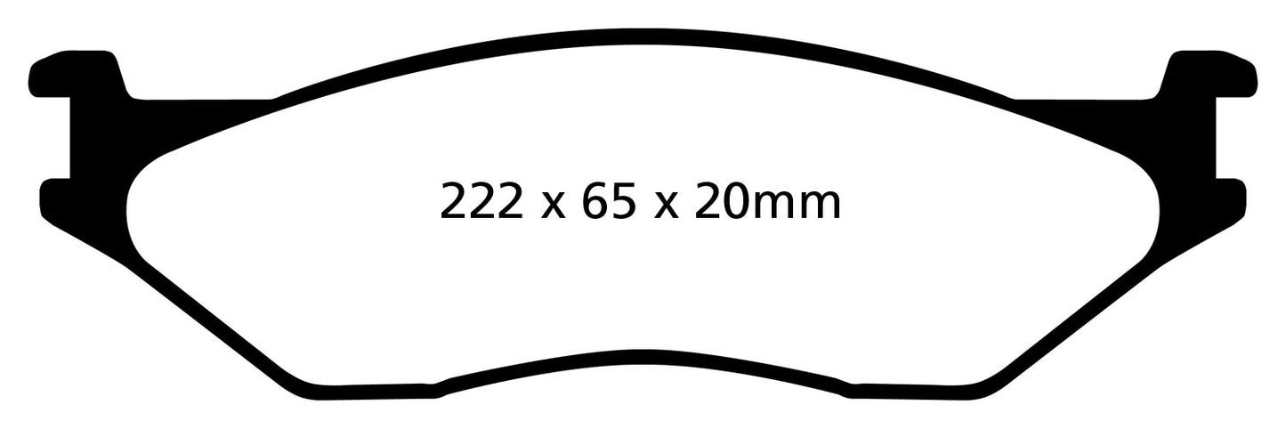 EBC DP41653R Yellowstuff Street And Track Brake Pads