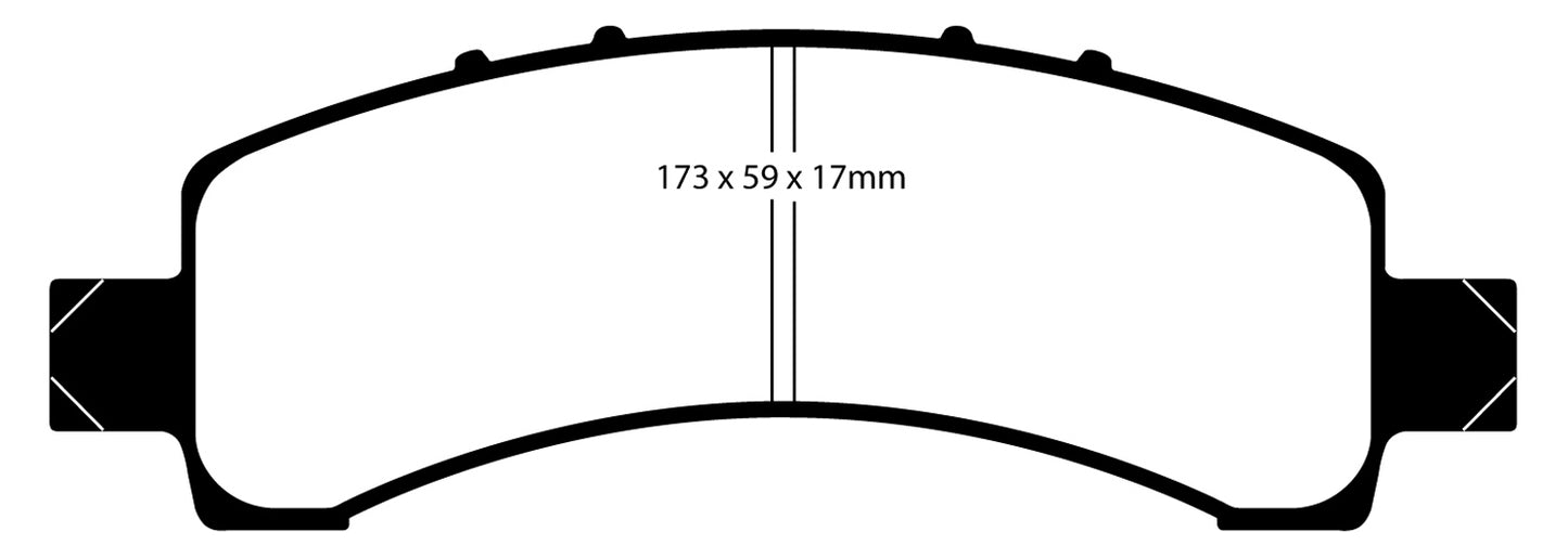 EBC DP41667R Yellowstuff Street And Track Brake Pads