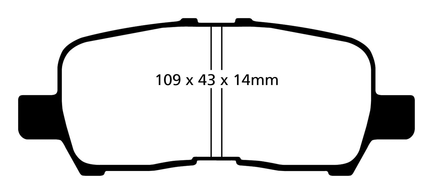 EBC DP41684R Yellowstuff Street And Track Brake Pads