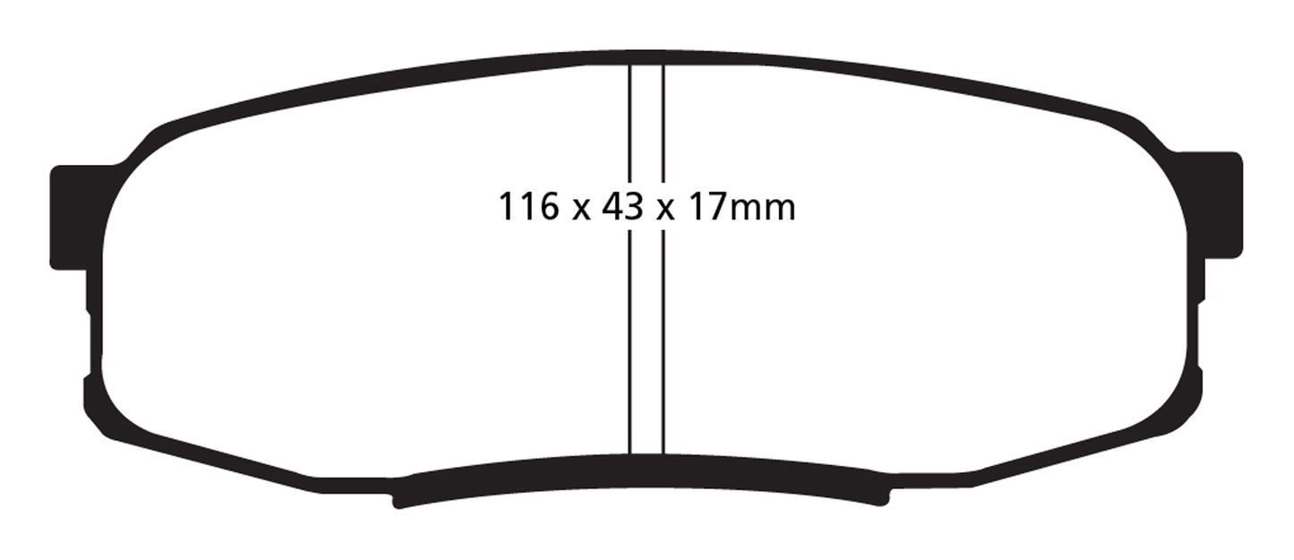 EBC DP41816R Yellowstuff Street And Track Brake Pads