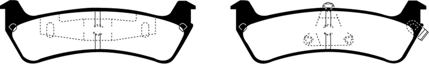 EBC DP61201 6000 Series Greenstuff Truck/SUV Brakes Disc Pads