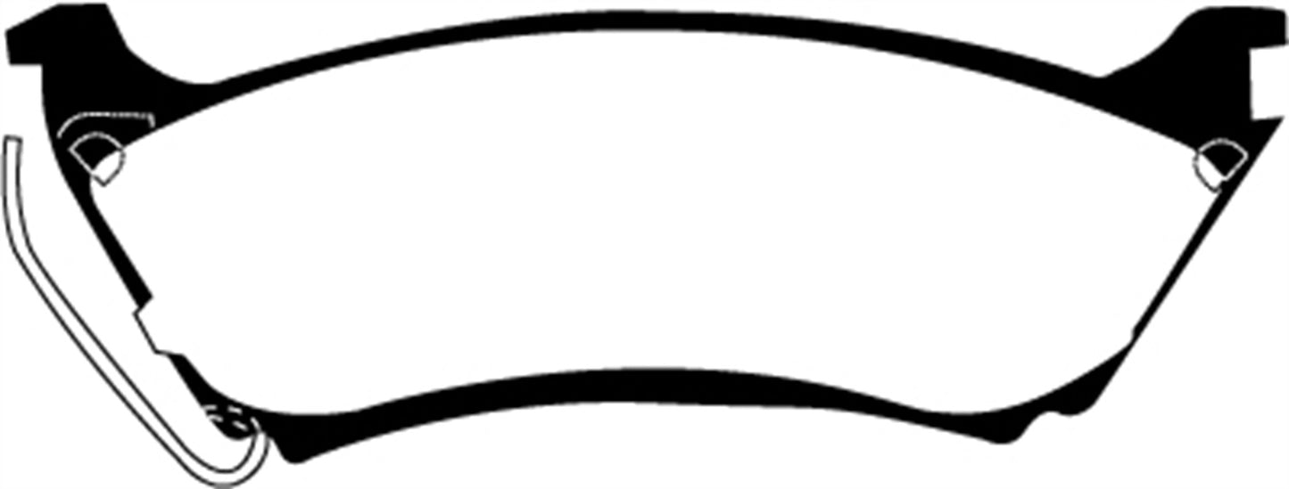 EBC DP61233 6000 Series Greenstuff Truck/SUV Brakes Disc Pads