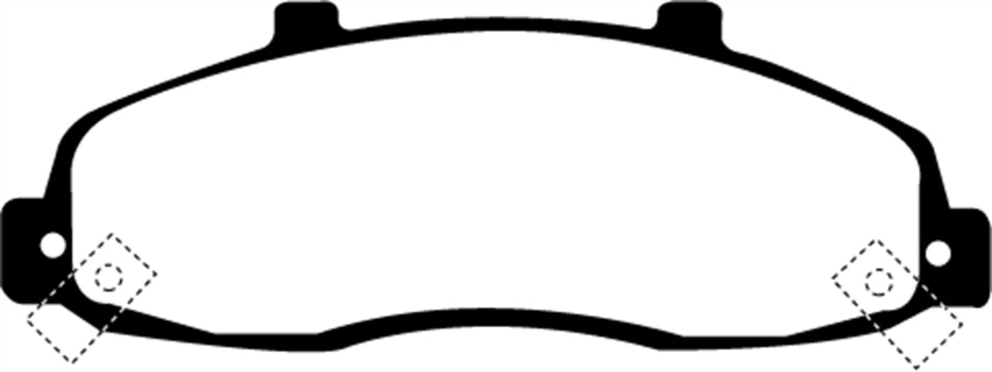 EBC DP61259 6000 Series Greenstuff Truck/SUV Brakes Disc Pads